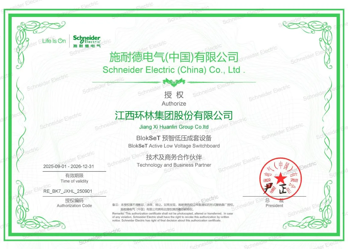 Schneider Electric BlokSeT — Technology & Business Partner — issued by Schneider Electric (China) Co., Ltd.
